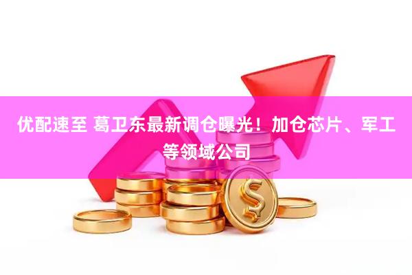 优配速至 葛卫东最新调仓曝光！加仓芯片、军工等领域公司
